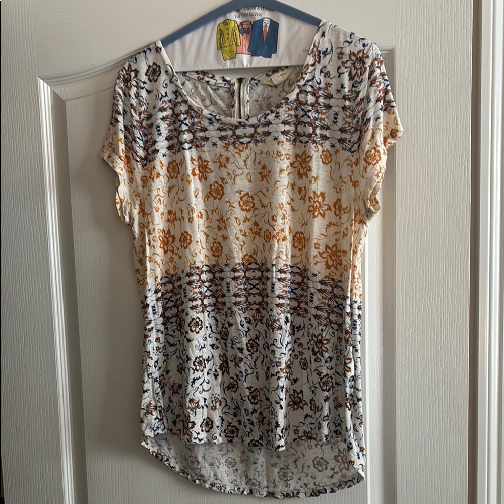 Lucky Brand Floral Print Women's Top - L